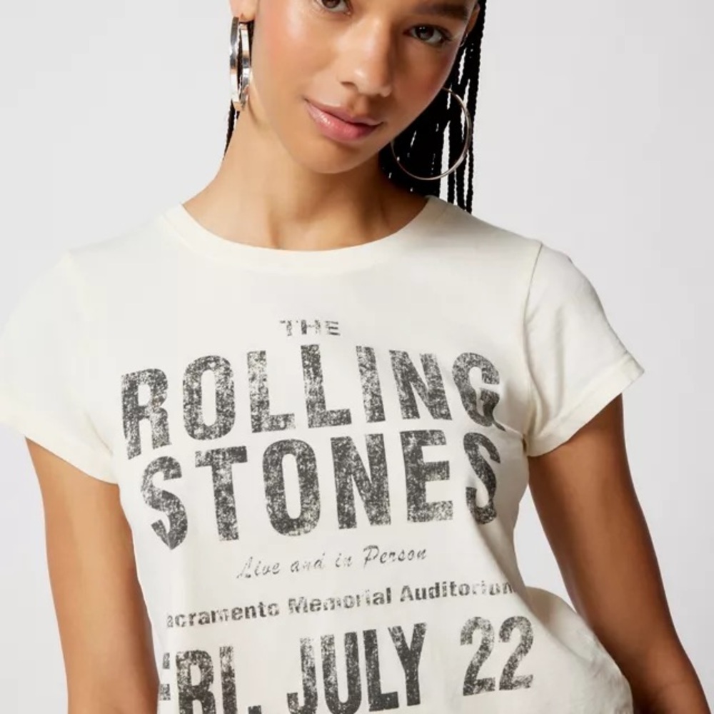The Rolling Stones White Graphic Tee